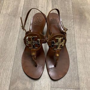 Womens Tory Burch Heeled Miller Leather Sandaals